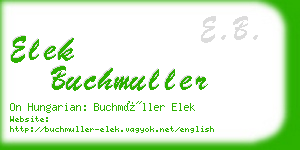 elek buchmuller business card